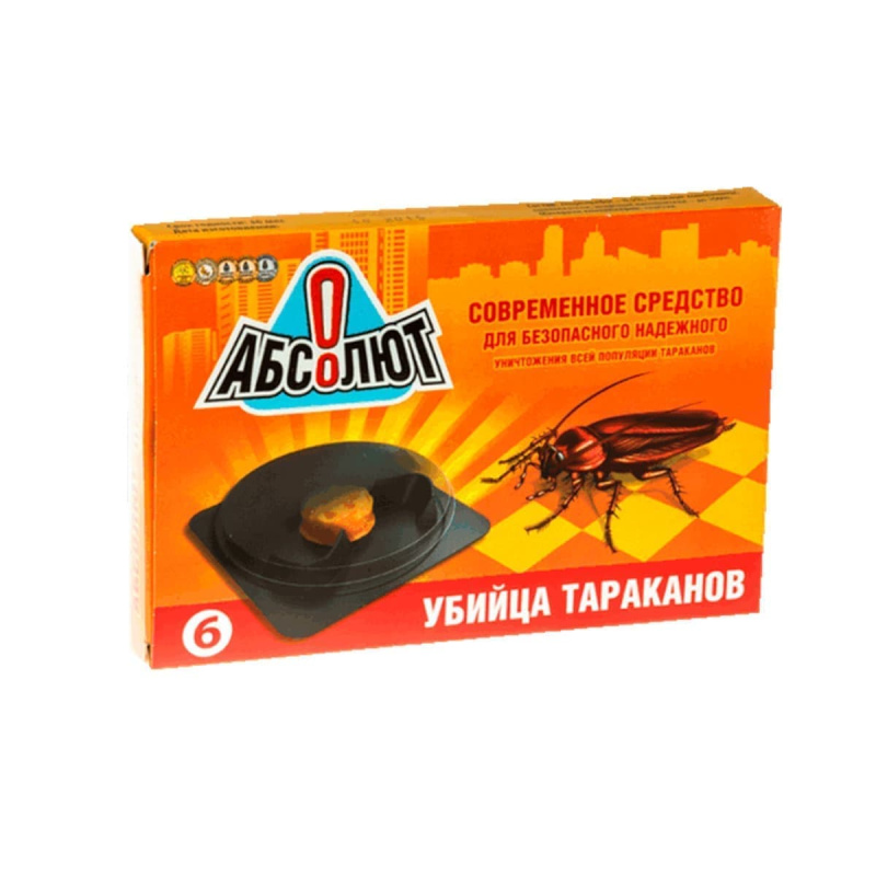Приманка АБСОЛЮТ от тараканов 6 дисков/кор