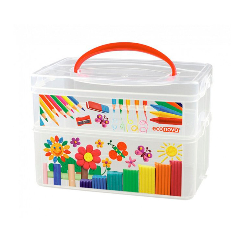 Коробка ECONOVA ART BOX 245х160х165мм в ассортименте