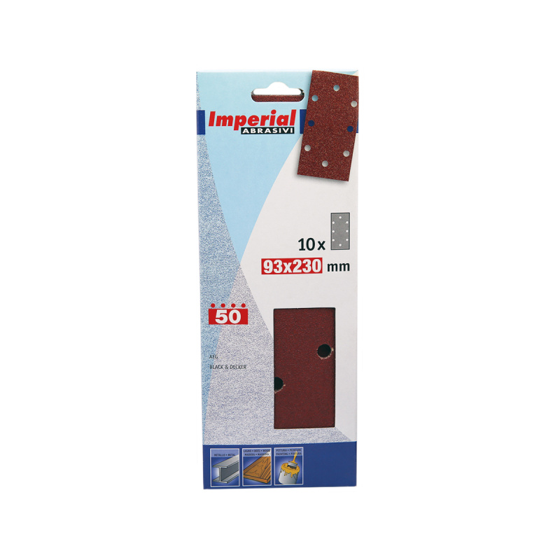 Шлиф.шкурка на бумаж.основ.круг.отв.93x230 P50 Imperial (10)