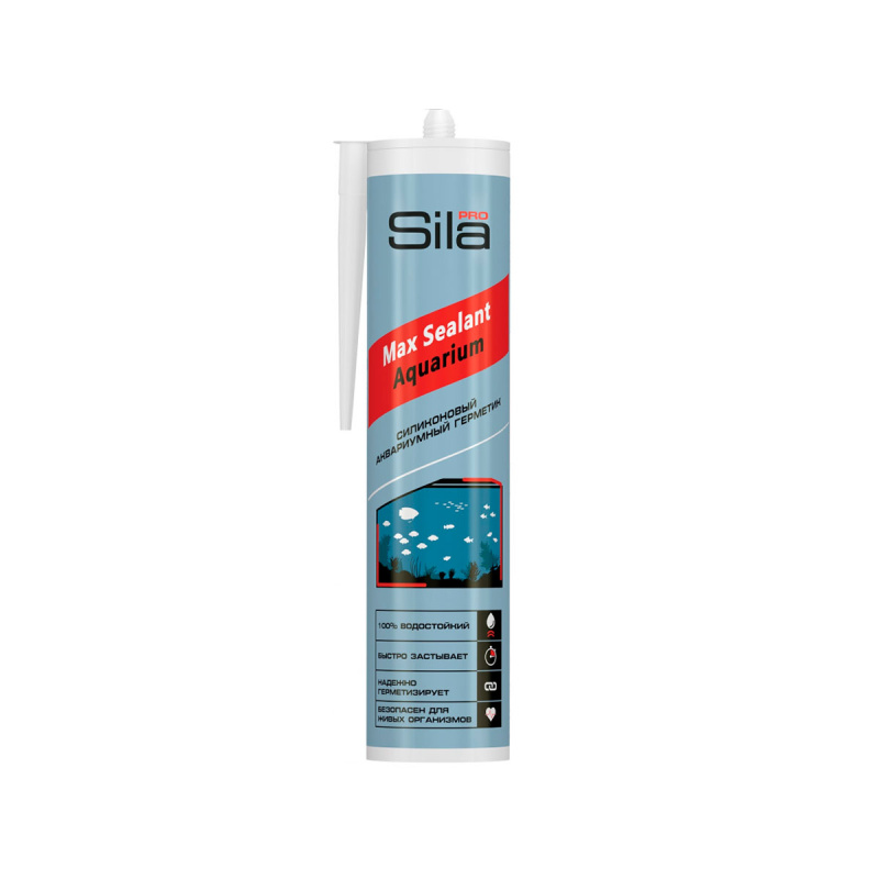 Герметик силиконовый аквариумный SILA PRO Max Sealant бесцветный 280ml