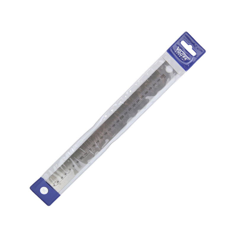 Линейка 2-х стор.нерж.VOGEL BLUE-LINE 150 6мм дюйм(13х0,5)