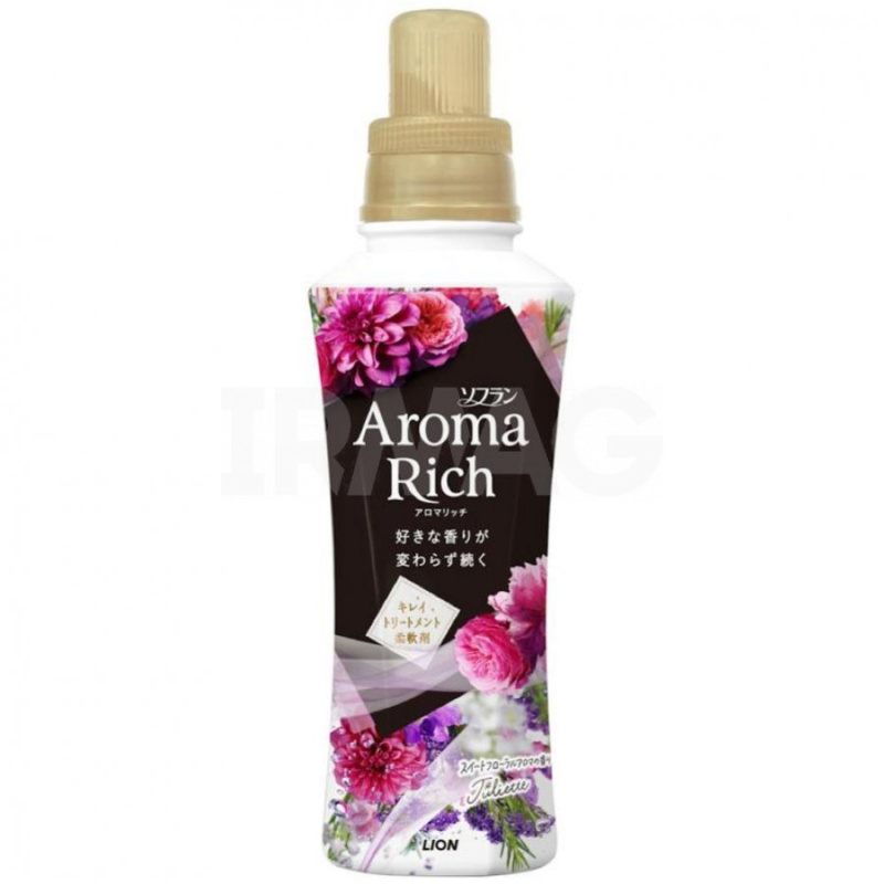Кондиционер для белья LION AROMA RICH JULIETTE с натуральными маслами 480мл 