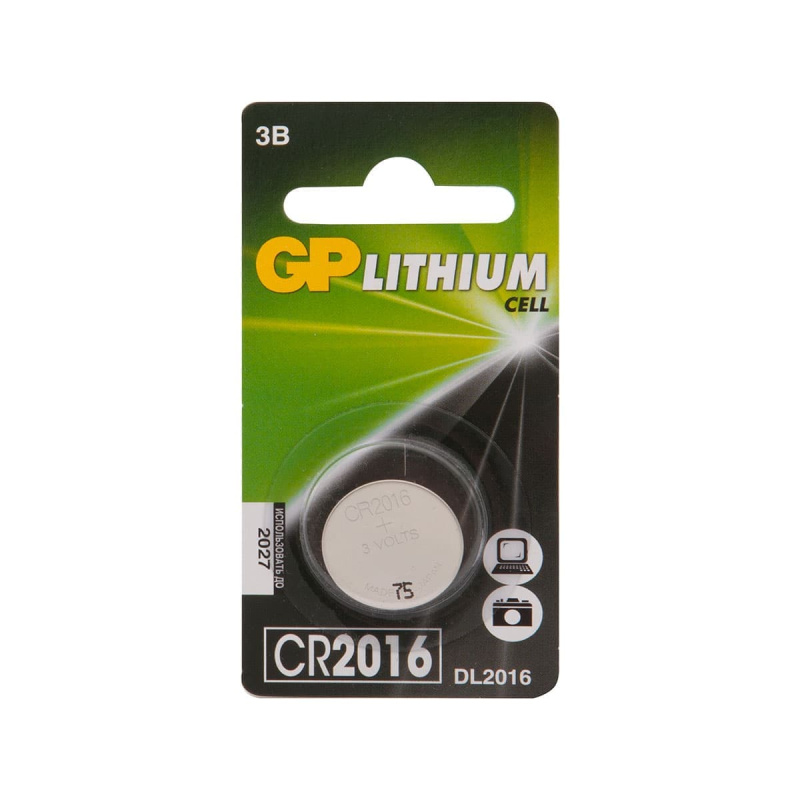 Батарейка литиевая дисковая GP Lithium CR2016 1шт блистер
