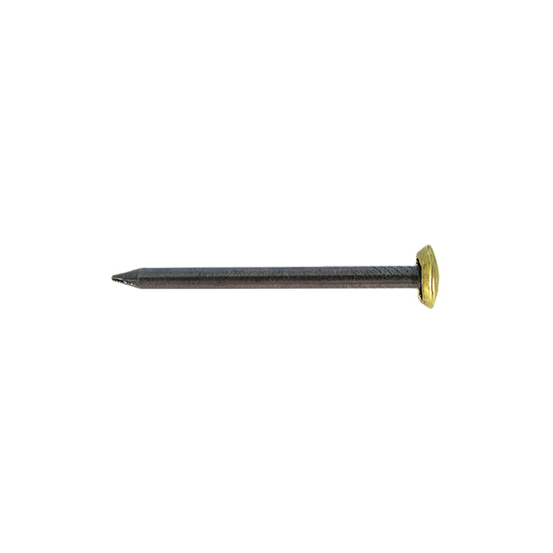 Гвоздь стальной с латунир.гол. 2,0х30 Dransfeld № 344/30 (БЛИСТЕР-50 шт.) Я-38