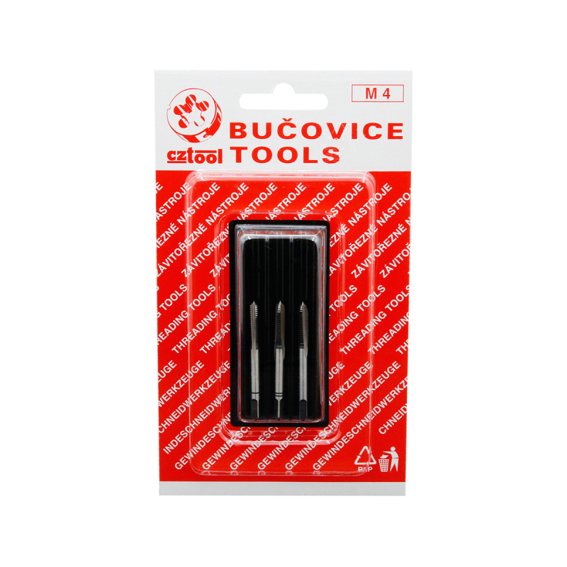 Метчик М 4 шаг 0,7мм (НАБОР) BUCOVICE