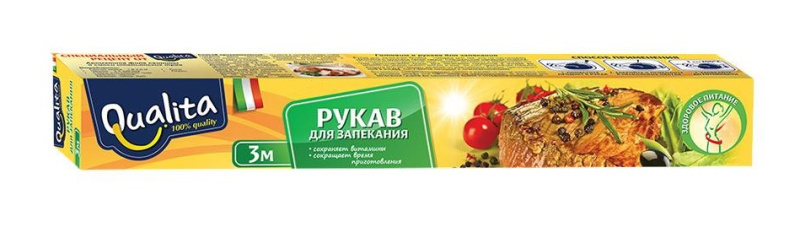 Рукав для запекания QUALITA 3м+1 в коробке
