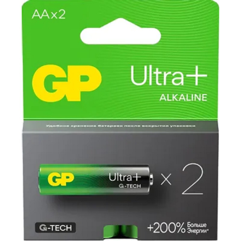 Батарейка GP Ultra+ Alkaline G-TECH АА 2шт
