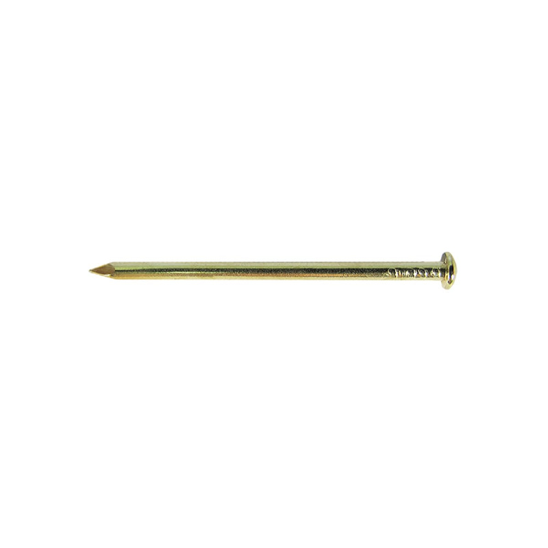 Гвоздь латунир. 1,8х35 с кругл. гол. Dransfeld № 18/35R (БЛИСТЕР-100 шт.) Я-16