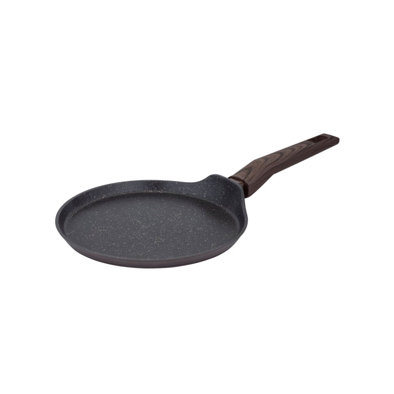 Сковорода блинная RESTO CARINA 24см, h=1.8см гранитное покрытие алюм