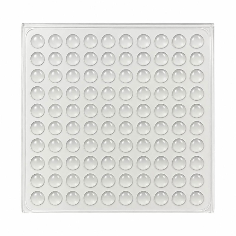 Демпфер силиконовый самоклеящийся п/сфера прозрачный 10*3мм 100шт. на листе