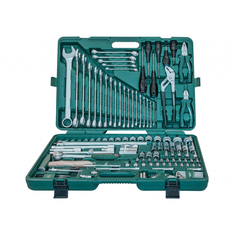 Набор инструмента универсальный 1/4", 1/2"DR, 128 предметов Jonnesway