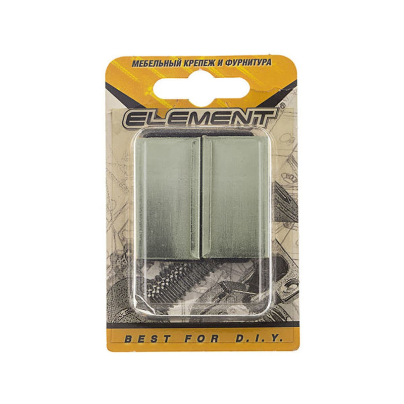 Ручки для стеклянныx дверей 2шт ELEMENT хром (блистер)