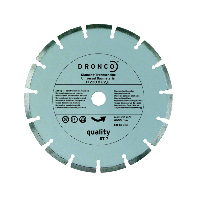 Диск алмазный QUALITY ST-7 230х2,4х22,23 DRONCO