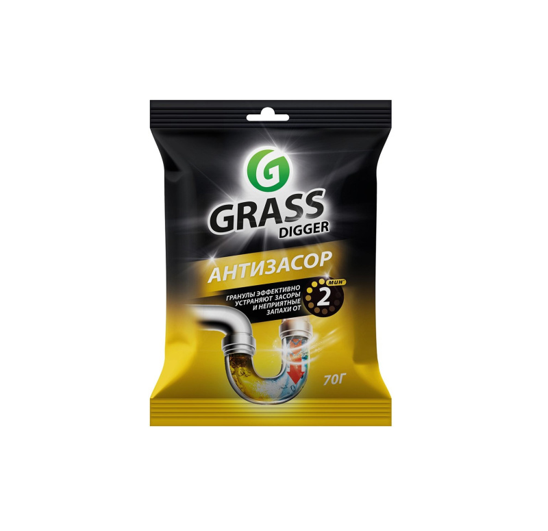 Средство для прочистки труб GRASS DIGGER GRANNULES саше 70гр