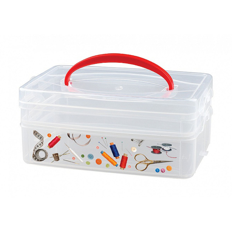 Коробка ECONOVA MULTI BOX 2 секции 245х160х105мм в ассортименте