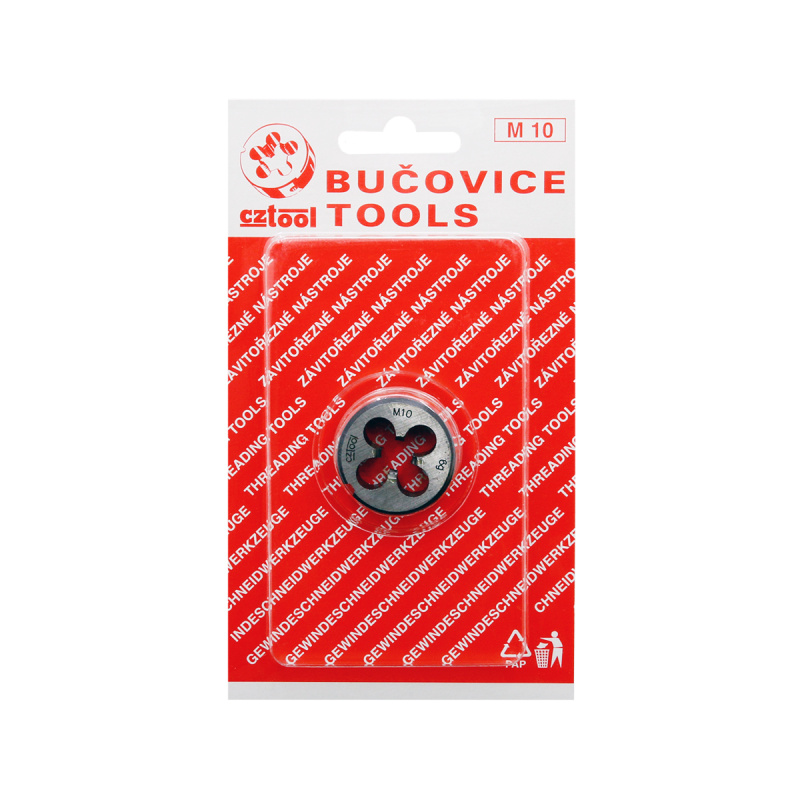 Плашка М10 (блистер) (1,5мм D30мм) BUCOVICE