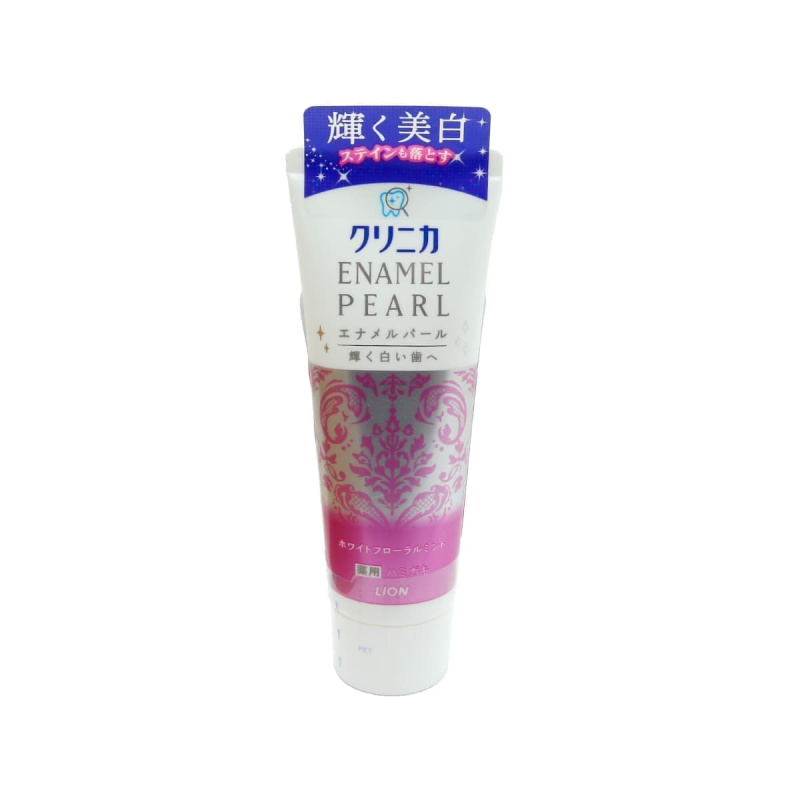Паста зубная LION CLINICA ENAMEL PEARL отбеливающая со вкусом мяты, жасмина и французской груши 130г