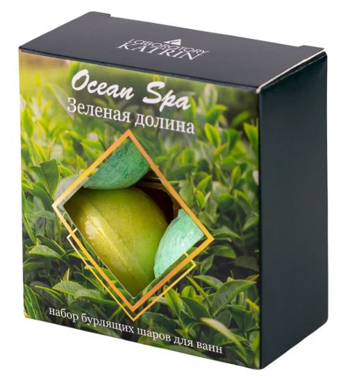 Набор бурлящих шаров для ванн OCEAN SPA Зеленая долина 4х40гр