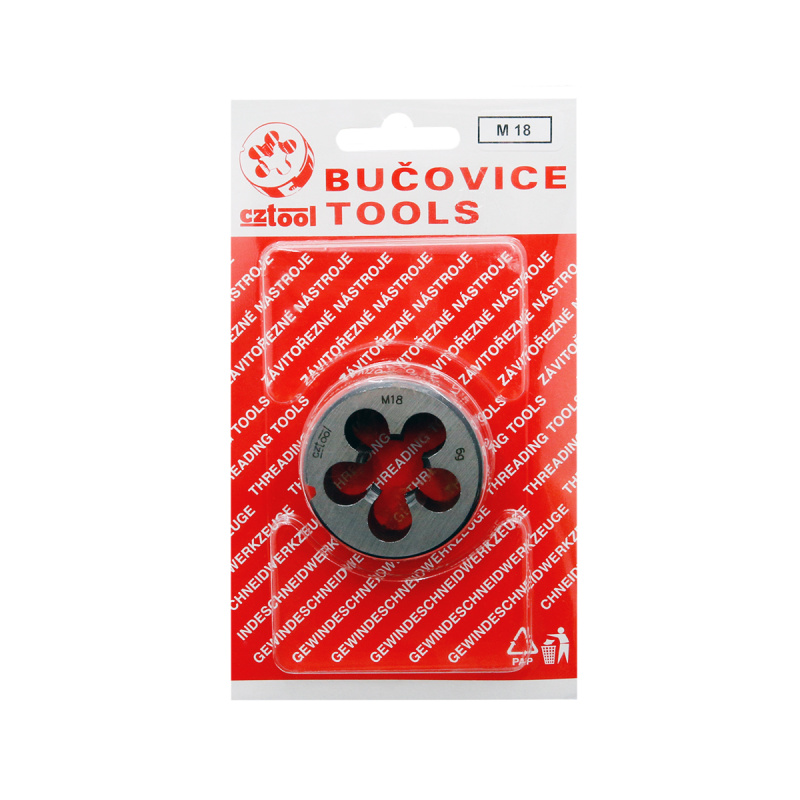 Плашка BUCOVICE  М18 (блистер) (2,5мм D45мм)