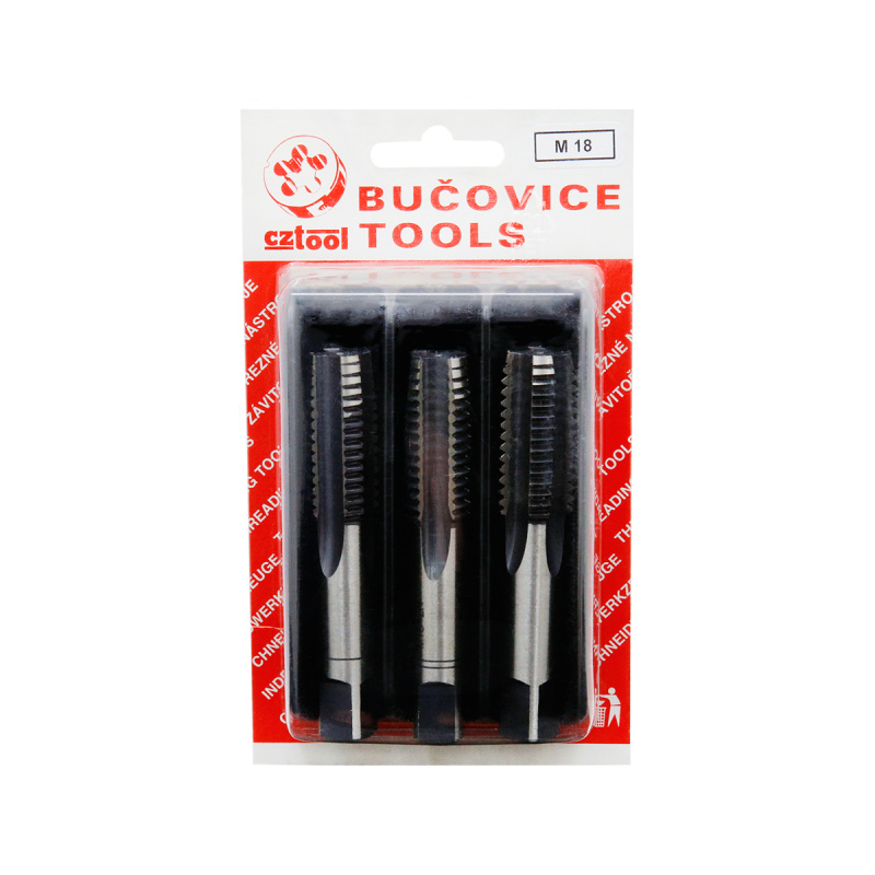 Метчик М18 шаг 2.5мм ( набор  из 3 шт.) BUCOVICE