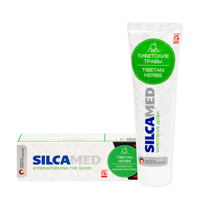 Паста зубная SILCAMED Тибетские травы 130гр