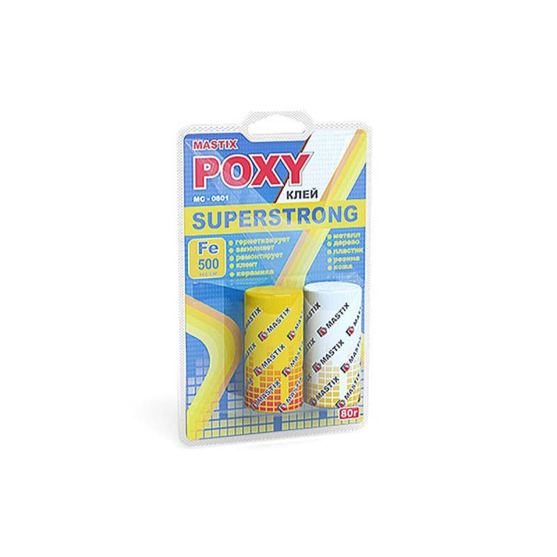 Клей эпоксидный MASTIX SUPERSTRONG холодная сварка в блистере 80гр