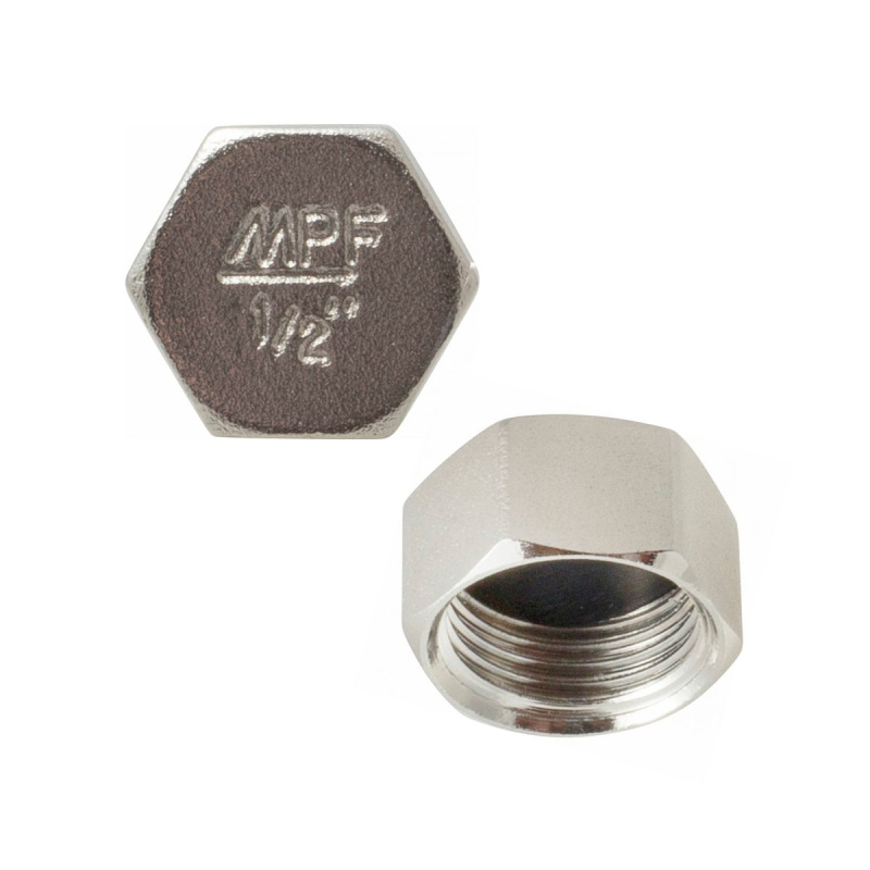 Заглушка на трубу 1/2" в MPF, MP-У