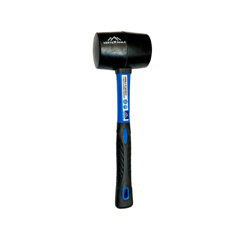 Киянка резиновая 450гр.фибергласовая рукоятка VERTEXTOOLS