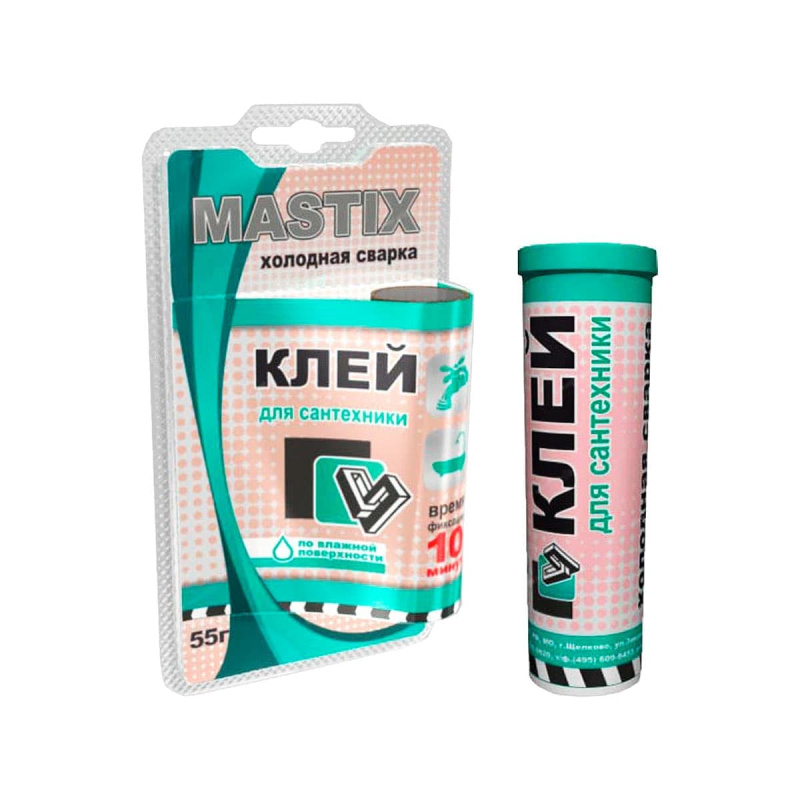 Клей для сантехники MASTIX холодная сварка в блистере 55гр