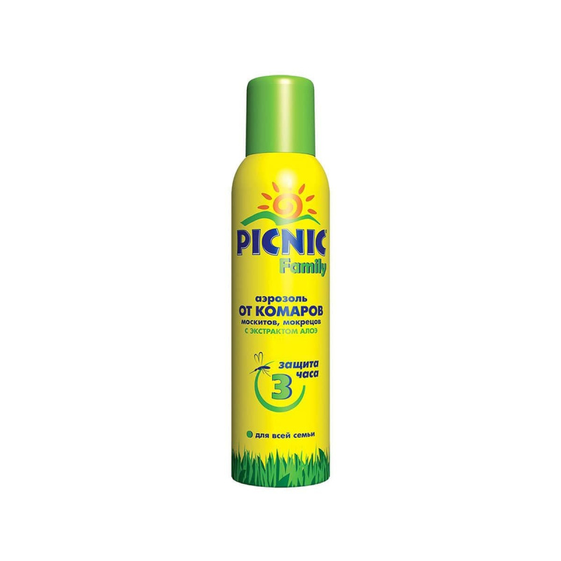Аэрозоль от комаров PICNIC Family 150 см3