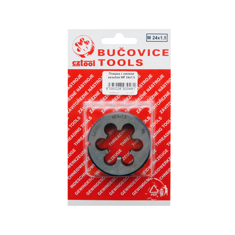 Плашка с мелкой резьбой BUCOVICE МF