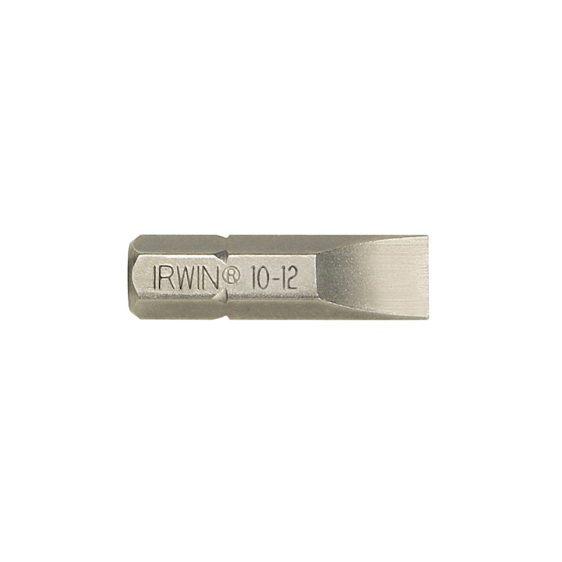 Отверточная вставка прямой шлиц 1/4 25мм 1,2х6,5 (10шт) IRWIN