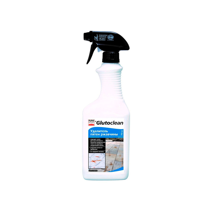 Удалитель пятен ржавчины GLUTOCLEAN 750мл