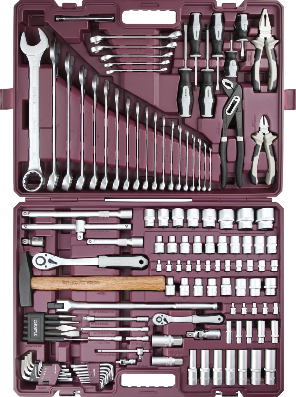 Набор инструмента универсальный 1/4", 1/2"DR, 127 предметов TS127 Thorvik