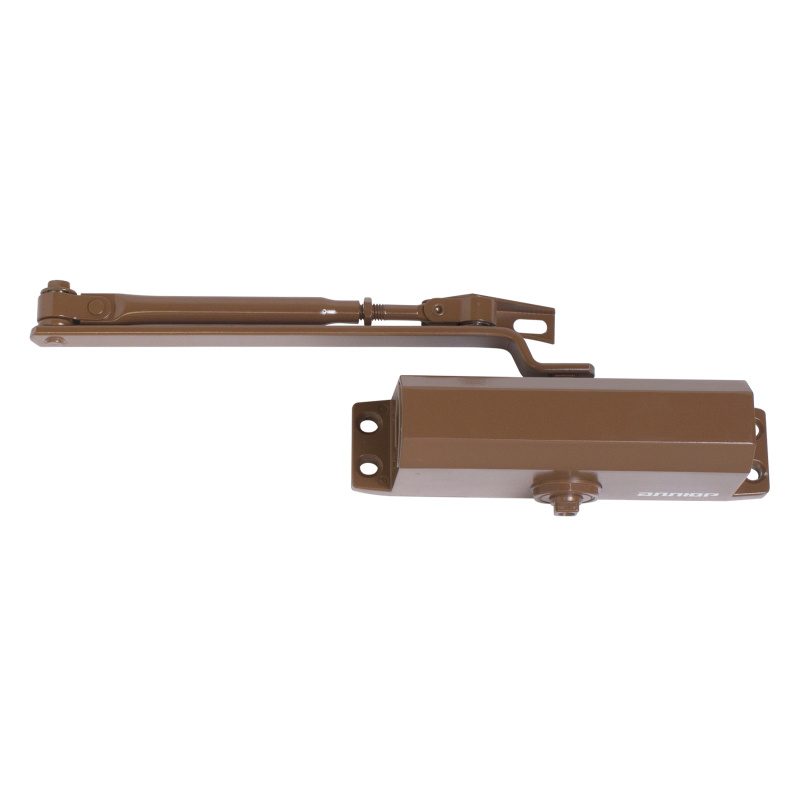 Доводчик дверной АЛЛЮР COMFORT ДД 168/3-5 A-C (до 120 кг) морозостойкий RAL8024 коричневый
