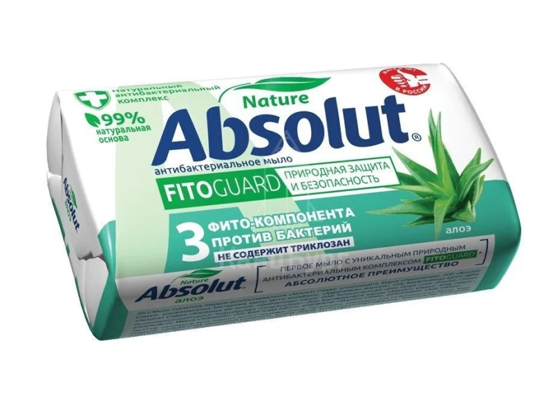 Мыло твердое ВЕСНА ABSOLUT FITOGUARD алоэ 90гр