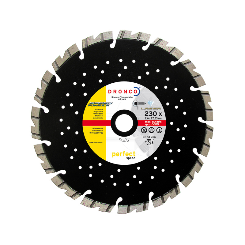 Диск алмазный Perfect Speed гр,арм.бетон,230х22,23 DRONCO