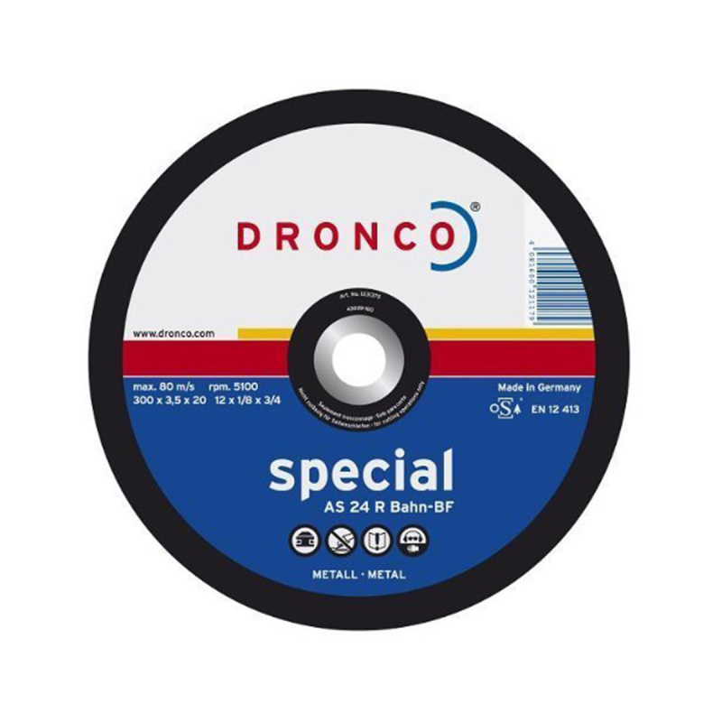 Диск отрезной для рельс Special AS 24 R-BAHN DRONCO