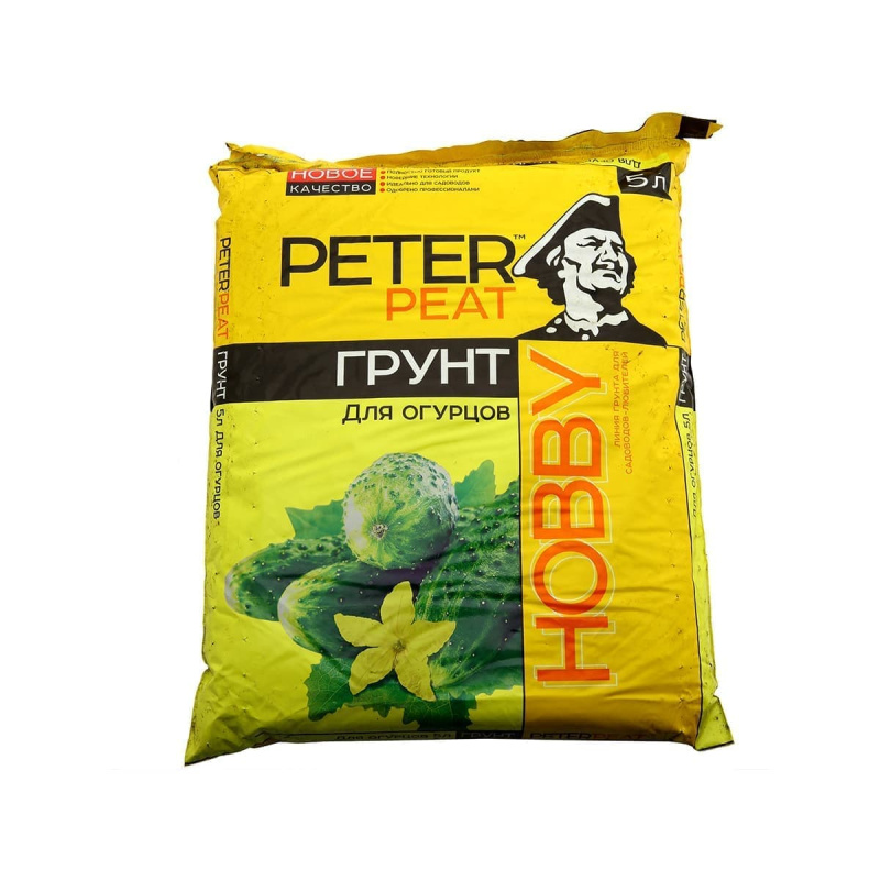 Грунт PETER PEAT Для огурцов линия Хобби 5 л