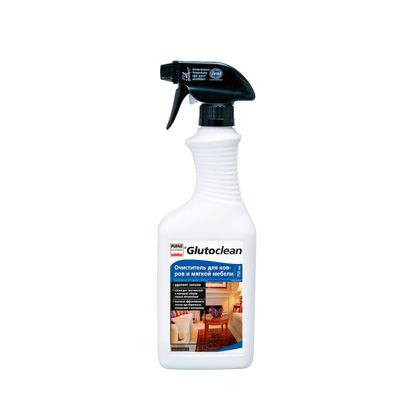 Очиститель для ковров и мягкой мебели GLUTOCLEAN 750мл