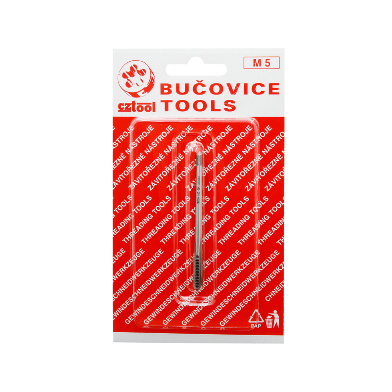 Метчик по нержавейке  М5 шаг 0,8мм BUCOVICE