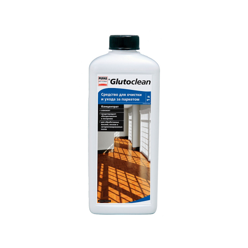 Средство для очистки и ухода за паркетом GLUTOCLEAN 1л