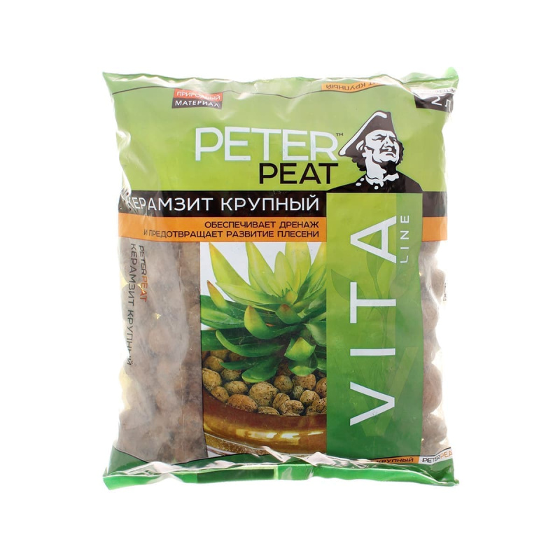 Керамзит крупный PETER PEAT фракция 10-20 линия Вита 2 л