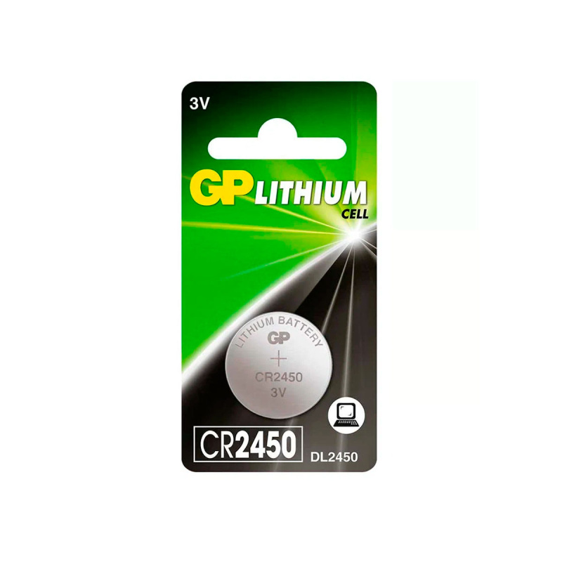 Батарейка литиевая дисковая GP Lithium CR 2450 1 шт блистер