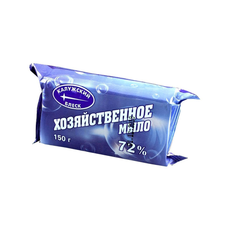 Мыло твердое КАЛУЖСКИЙ БЛЕСК хозяйственное 72% 150гр.