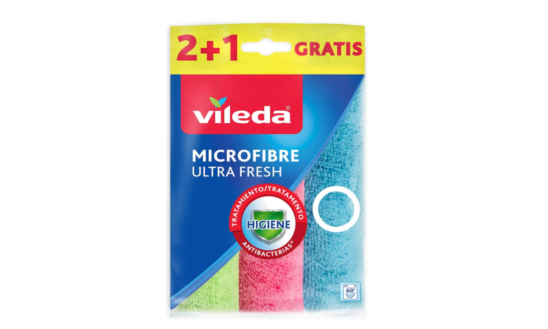 Салфетка 3шт VILEDA Ultra Fresh микрофибра