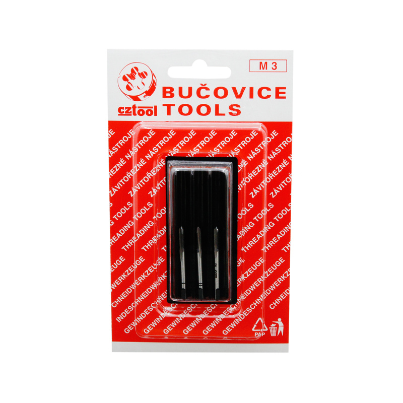 Метчик М 3 шаг 0,5мм (НАБОР) BUCOVICE
