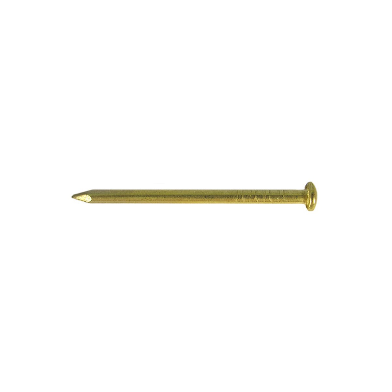 Гвоздь латунир. 1,8х30 с кругл. гол. Dransfeld № 18/30R (БЛИСТЕР-100 шт.) Я-15