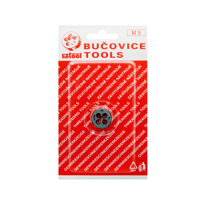 Плашка М 5 (блистер) (0,8мм D20мм) BUCOVICE