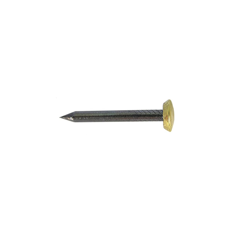Гвоздь стальной с латунир.гол. 2,0х20 Dransfeld № 344/20 (БЛИСТЕР-50 шт.) Я-36